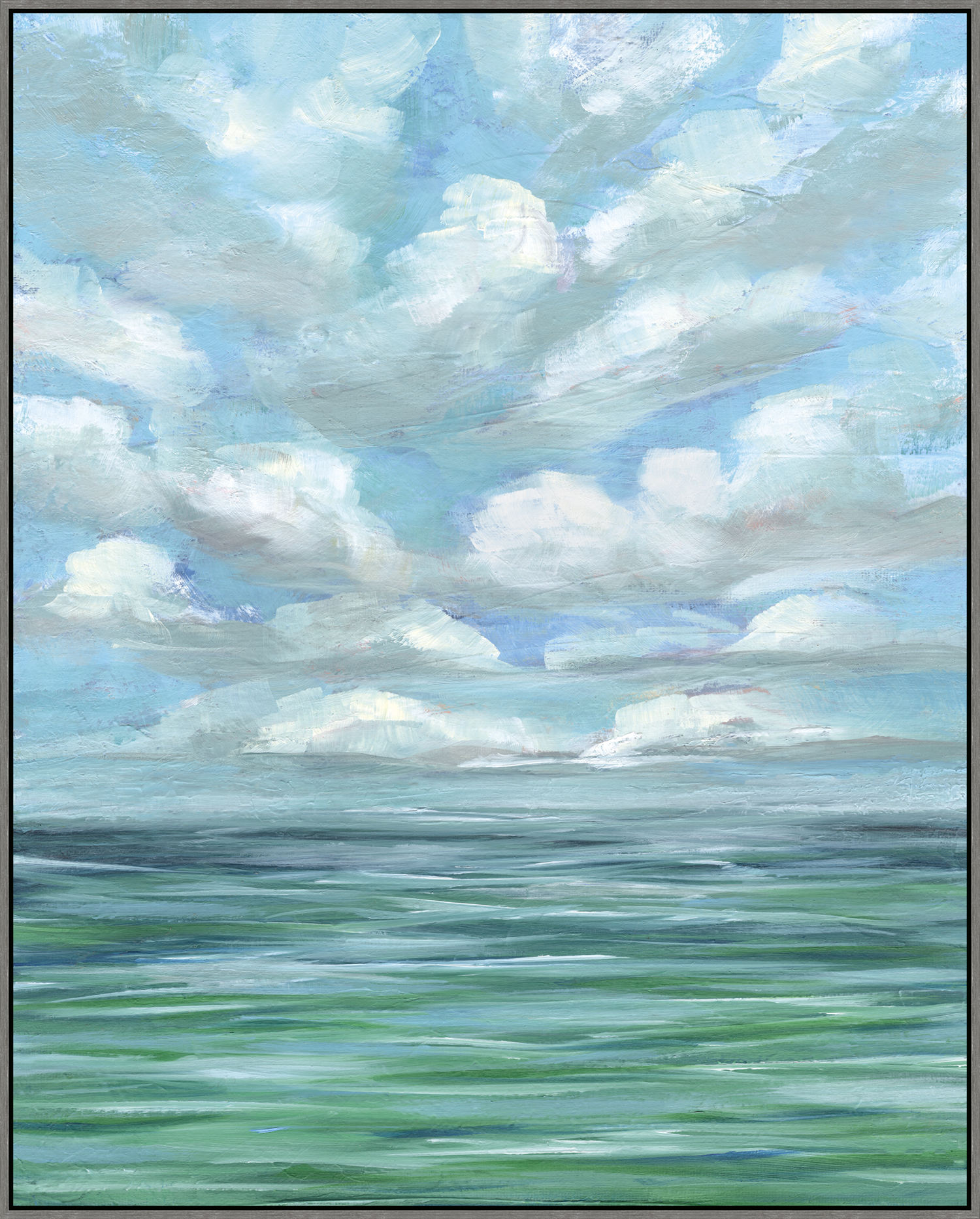 Clouds Above Blue, Oil on Canvas
